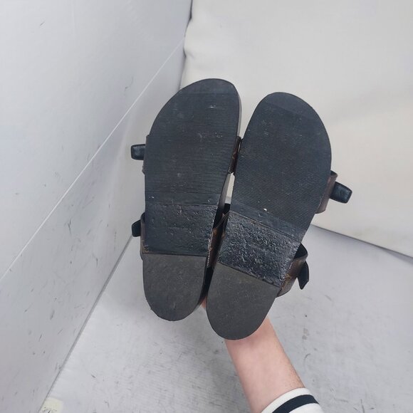 Louis Vuitton Brown Buckle Bom Dia Monogram Flat Slide Sandal - Picture 2 of 13